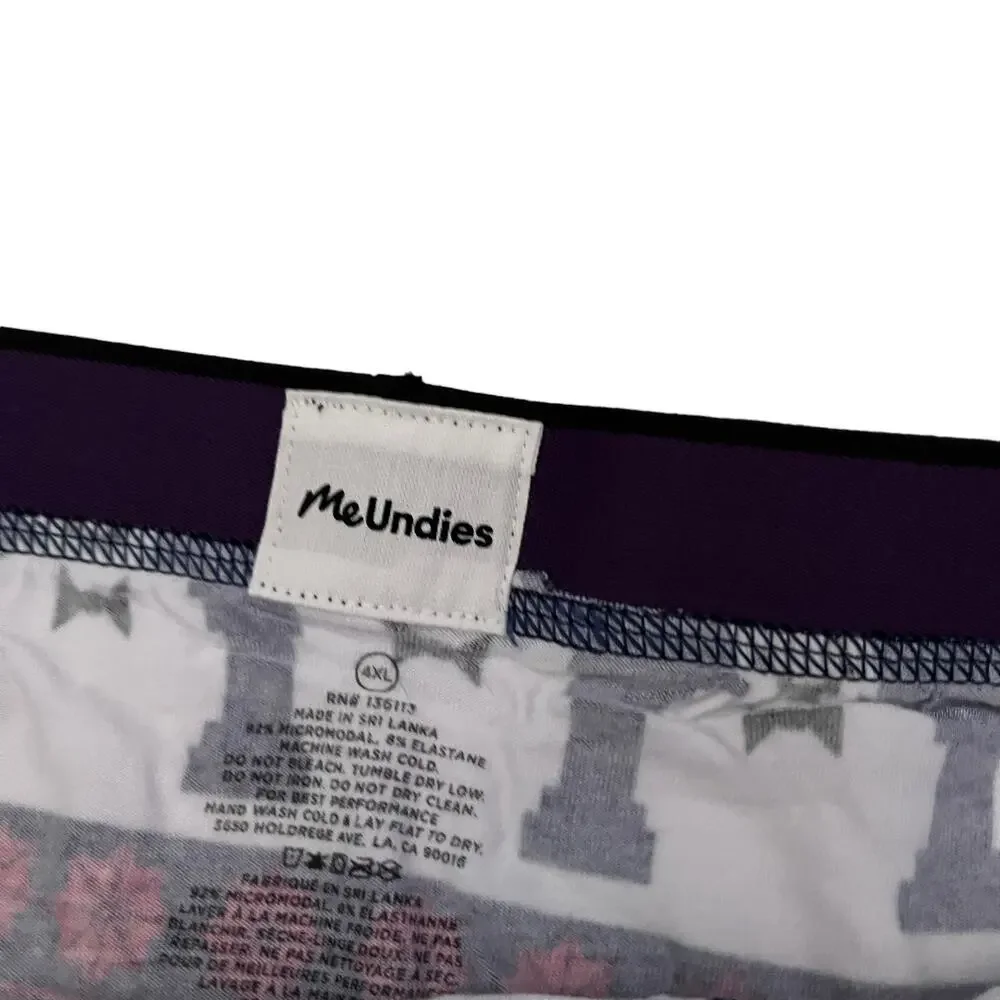 MeUndies Snowman Print Men's Boxer Brief Underwear Size 4XL